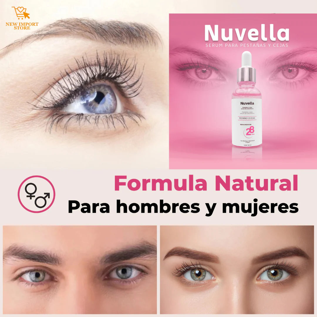 Nuvella - Serum de pestañas y cejas