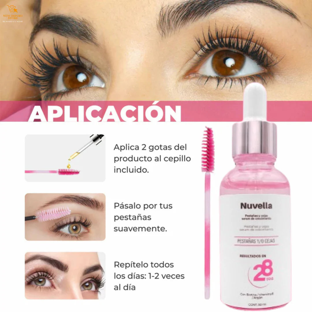 Nuvella - Serum de pestañas y cejas